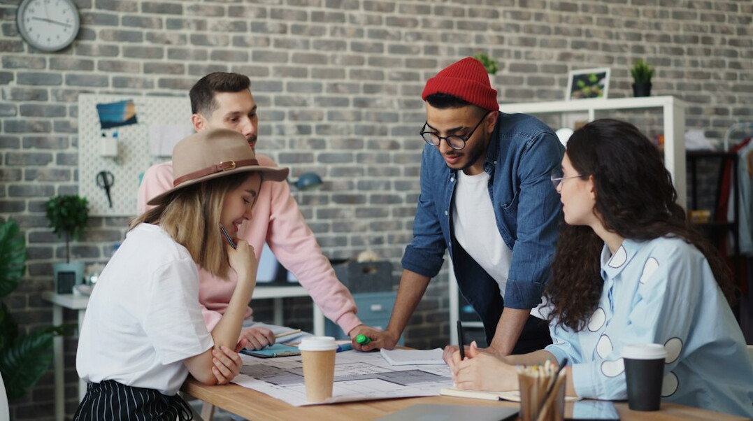 diverse people collaborating